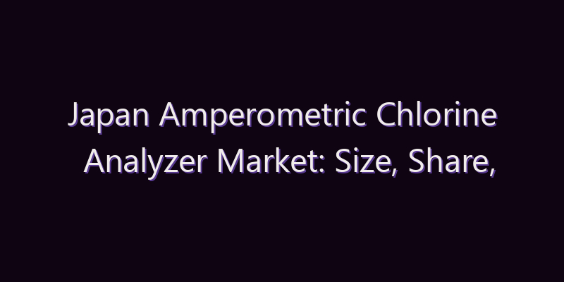 Japan Amperometric Chlorine Analyzer Market: Size, Share, Scope & Forecast 2026–2034