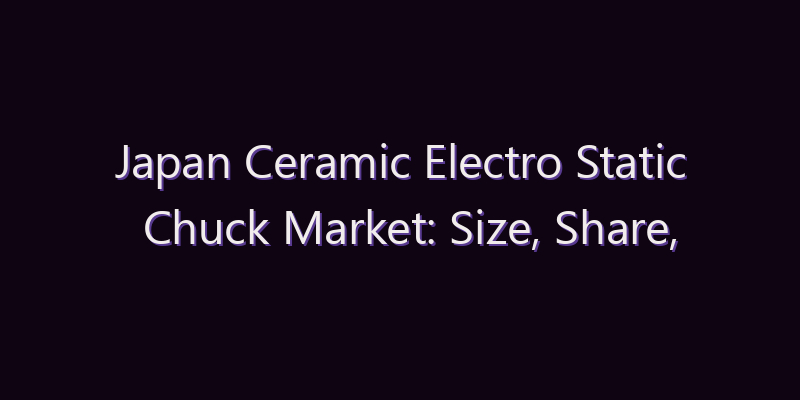 Japan Ceramic Electro Static Chuck Market: Size, Share, Scope & Forecast 2026–2034