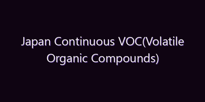 Japan Continuous VOC(Volatile Organic Compounds) Concentrators Market: Size, Share, Scope & Forecast 2026–2034