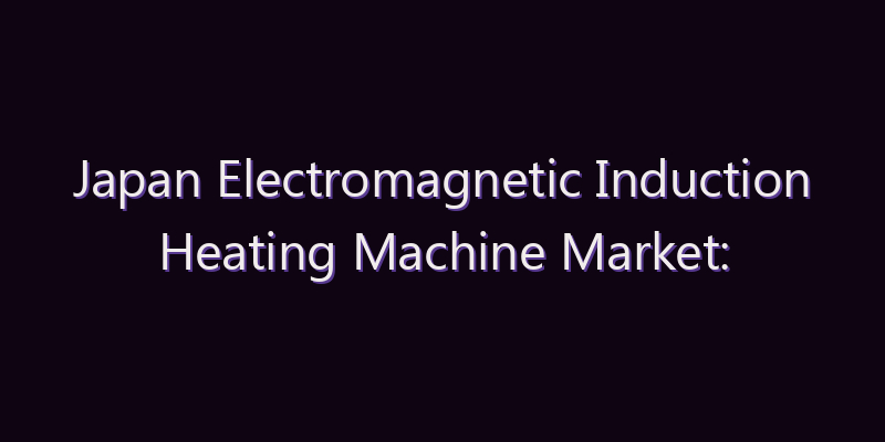 Japan Electromagnetic Induction Heating Machine Market: Size, Share, Scope & Forecast 2026–2034