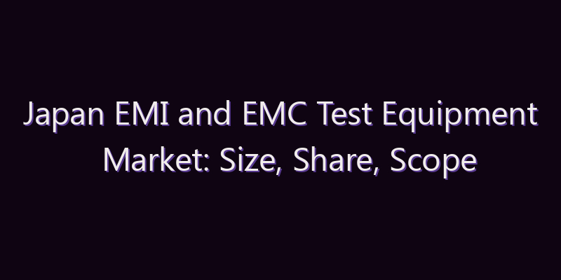 Japan EMI and EMC Test Equipment Market: Size, Share, Scope & Forecast 2026–2034