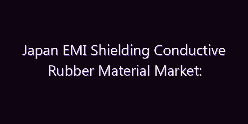Japan EMI Shielding Conductive Rubber Material Market: Size, Share, Scope & Forecast 2026–2034