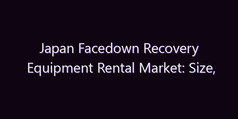 Japan Facedown Recovery Equipment Rental Market: Size, Share, Scope & Forecast 2026–2034