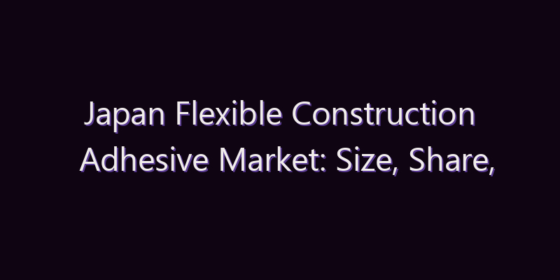 Japan Flexible Construction Adhesive Market: Size, Share, Scope & Forecast 2026–2034