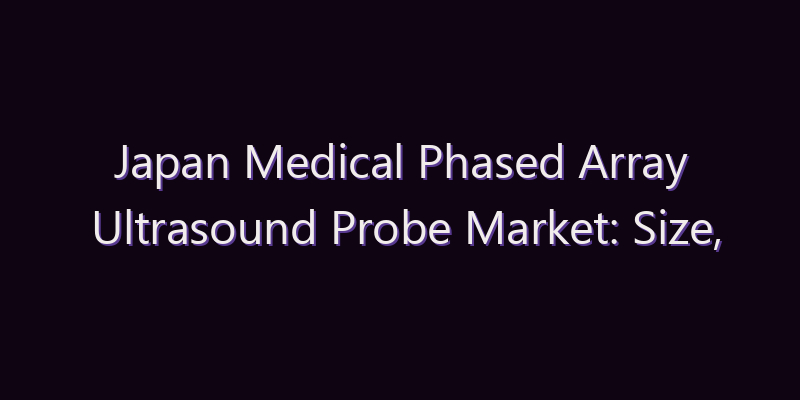 Japan Medical Phased Array Ultrasound Probe Market: Size, Share, Scope & Forecast 2026–2034
