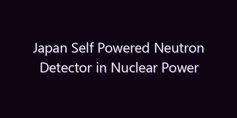 Japan Self Powered Neutron Detector in Nuclear Power Reactors Market: Size, Share, Scope & Forecast 2026–2034