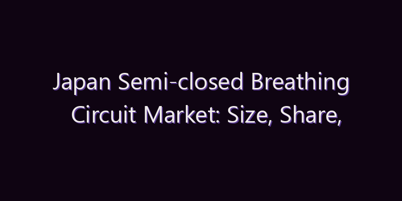 Japan Semi-closed Breathing Circuit Market: Size, Share, Scope & Forecast 2026–2034