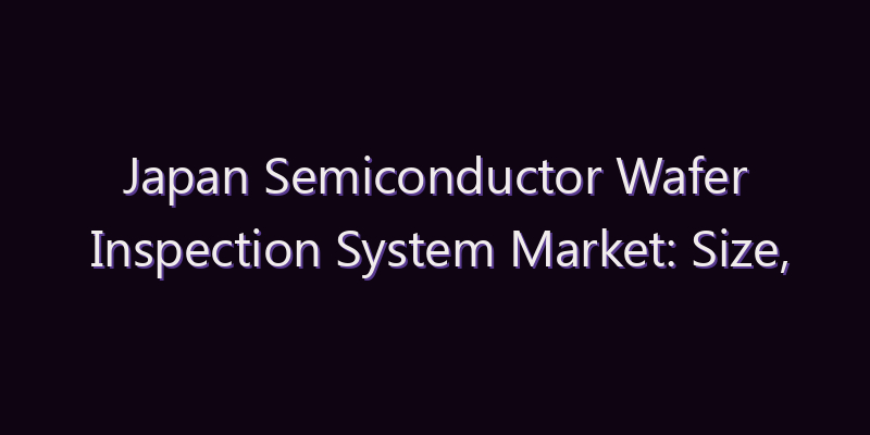 Japan Semiconductor Wafer Inspection System Market: Size, Share, Scope & Forecast 2026–2034