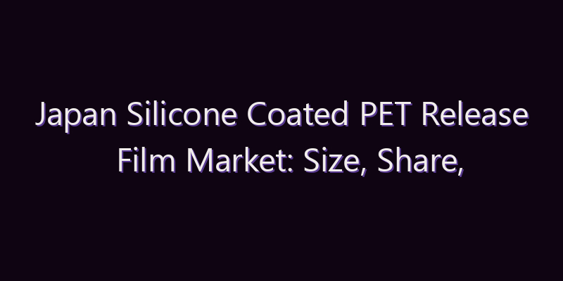 Japan Silicone Coated PET Release Film Market: Size, Share, Scope & Forecast 2026–2034